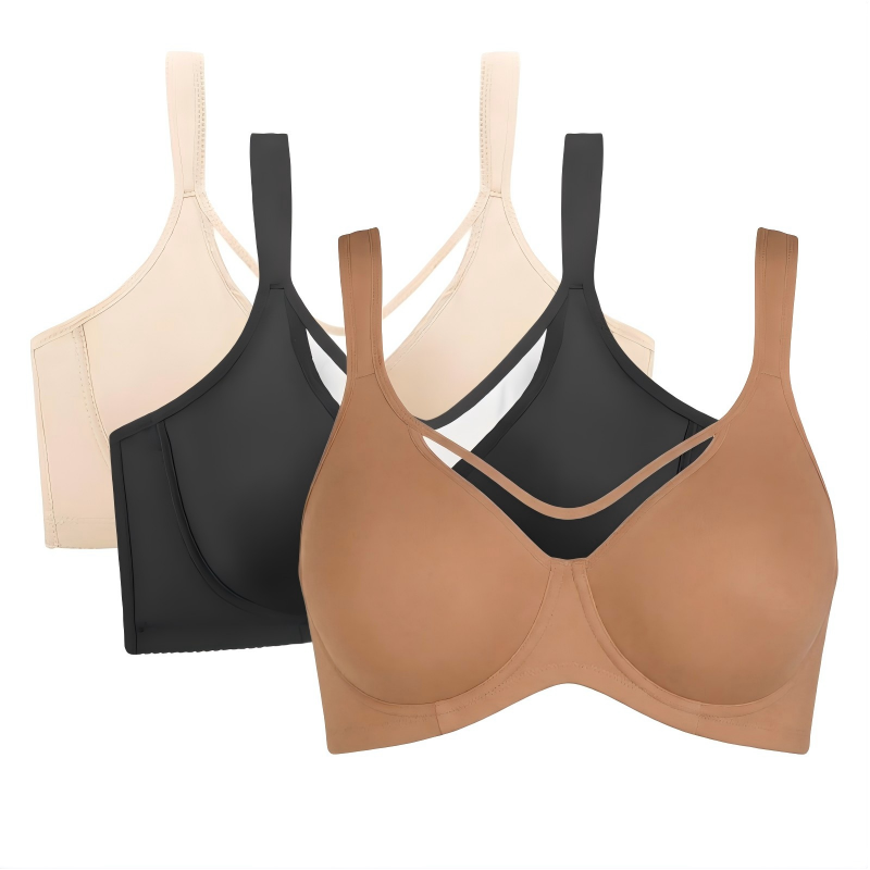 🔥Letzter Tag zum Sonderpreis von 11.49 €! 💐 Eleganter, transparenter Damen-BH mit voller Abdeckung in großen Größen