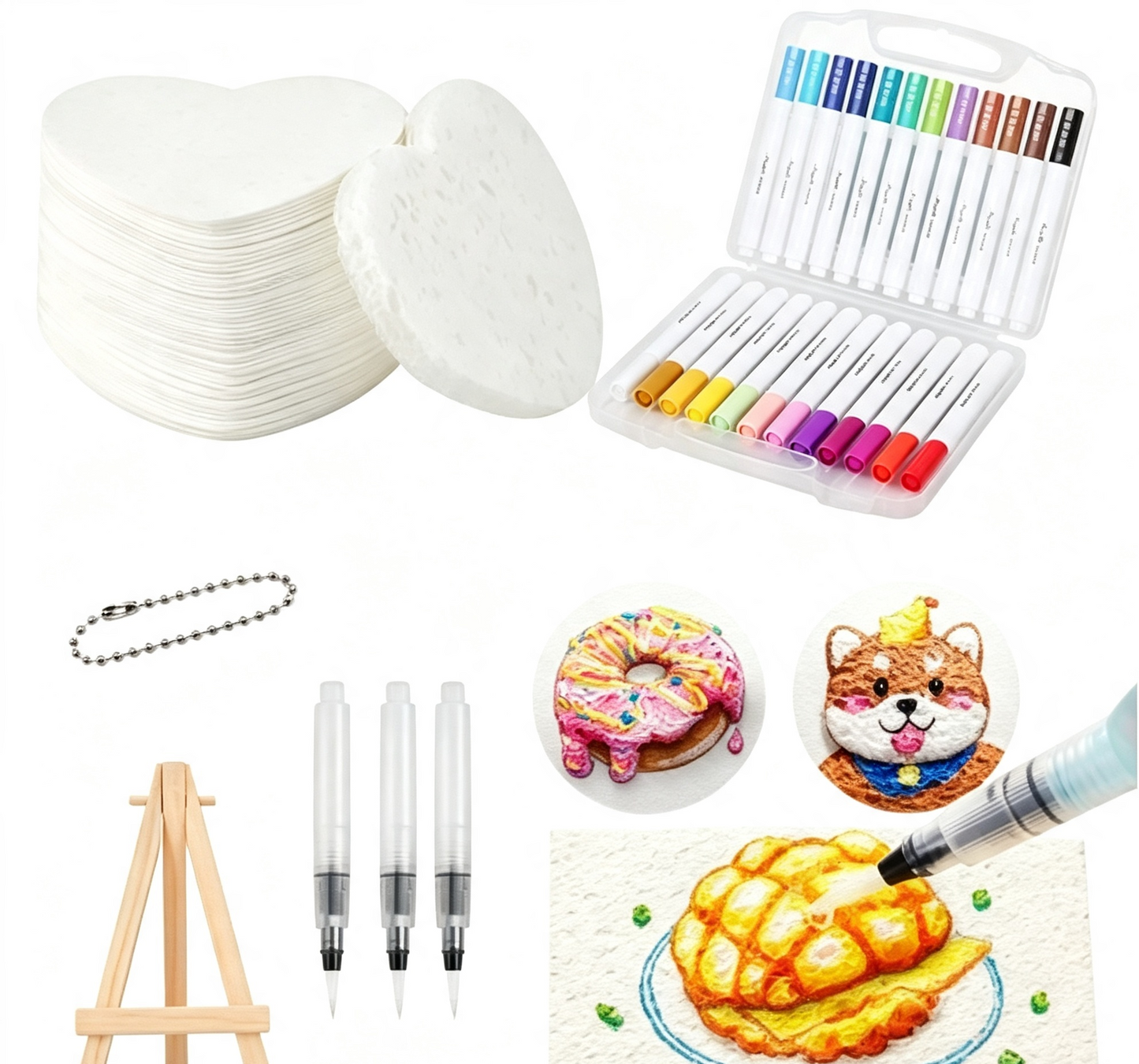 🎄✨3D-Kunstpapier-Set | Zeichnen – Wasser hinzufügen – Aufblasen – Kreativer Spaß für Groß und Klein🎁