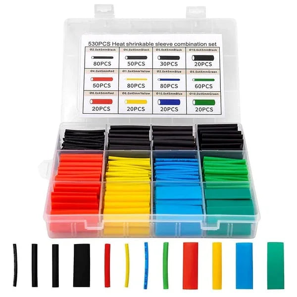 📢📢50 % Rabatt!!+1+1 GRATIS!!⏰🔧 Farbsortiertes Schrumpfschlauch-Set im Koffer | 328/750Teilen🛠️📦