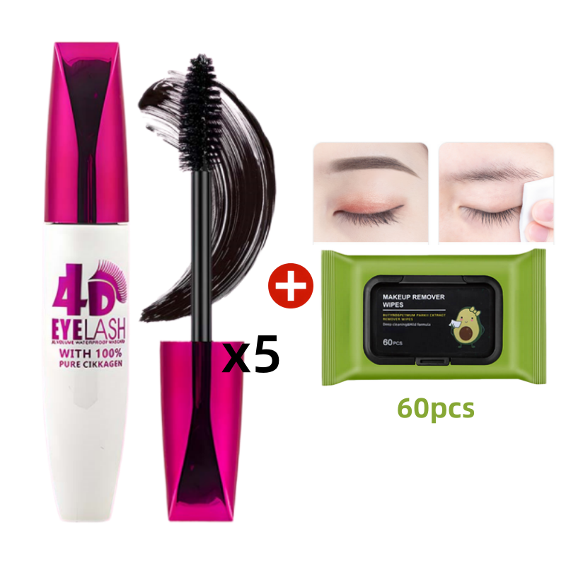 👁️ 4D Volumen Wimperntusche – Wasserfest, langanhaltend & für extra Länge und Dichte!