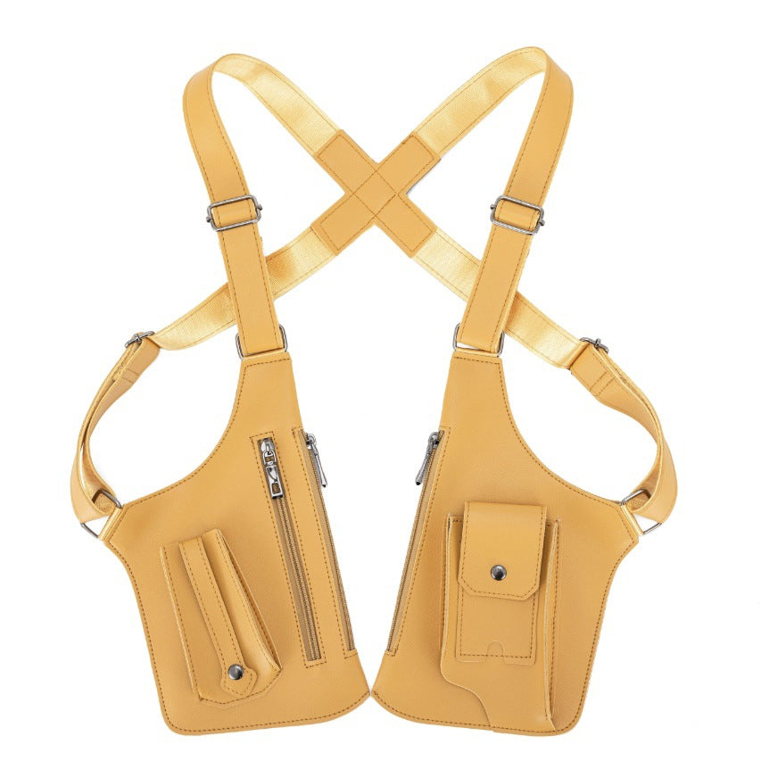 🔥Beliebter klassischer Stil🔥Anti-Diebstahl-Tasche im taktischen Stil für Herren mit doppeltem Schultergurt und mehreren Taschen