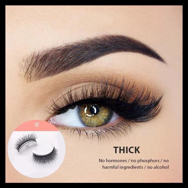🎁 1+1 GRATIS ✨ Wiederverwendbare selbstklebende Wimpern ✨ Sekunden-Applikation & wiederverwendbar für perfekten Blick. 👁️