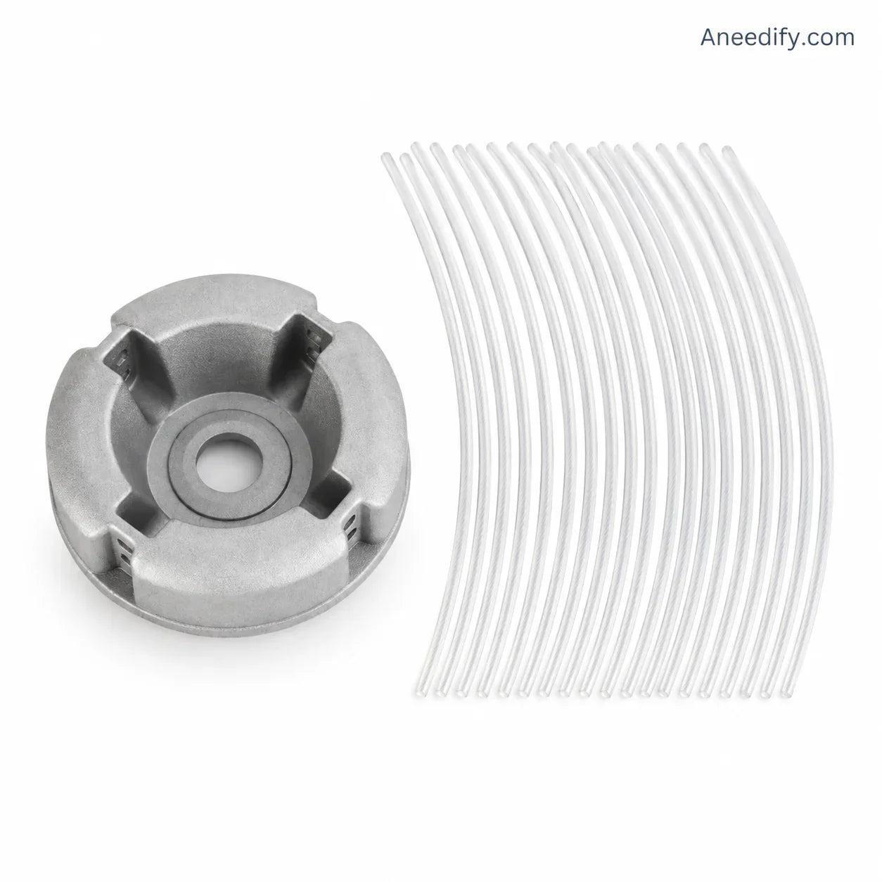 🌿 Schwerlast 4-Faden Aluminium Trimmerkopf – Universal passend, breite Schnittfläche für schnelle Rasen- und Unkrautpflege