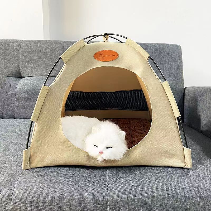 🏕️🌞 Nur für kurze Zeit: 50 % Rabatt! 🐶🐱Kühlendes Pop-up-Zeltbett – Geschlossene, gemütliche Höhle, schützt vor Licht und Hitze, bietet einen privaten Rückzugsort – perfekt für ängstliche Haustiere oder solche, die sich gerne verstecken 🐾✨