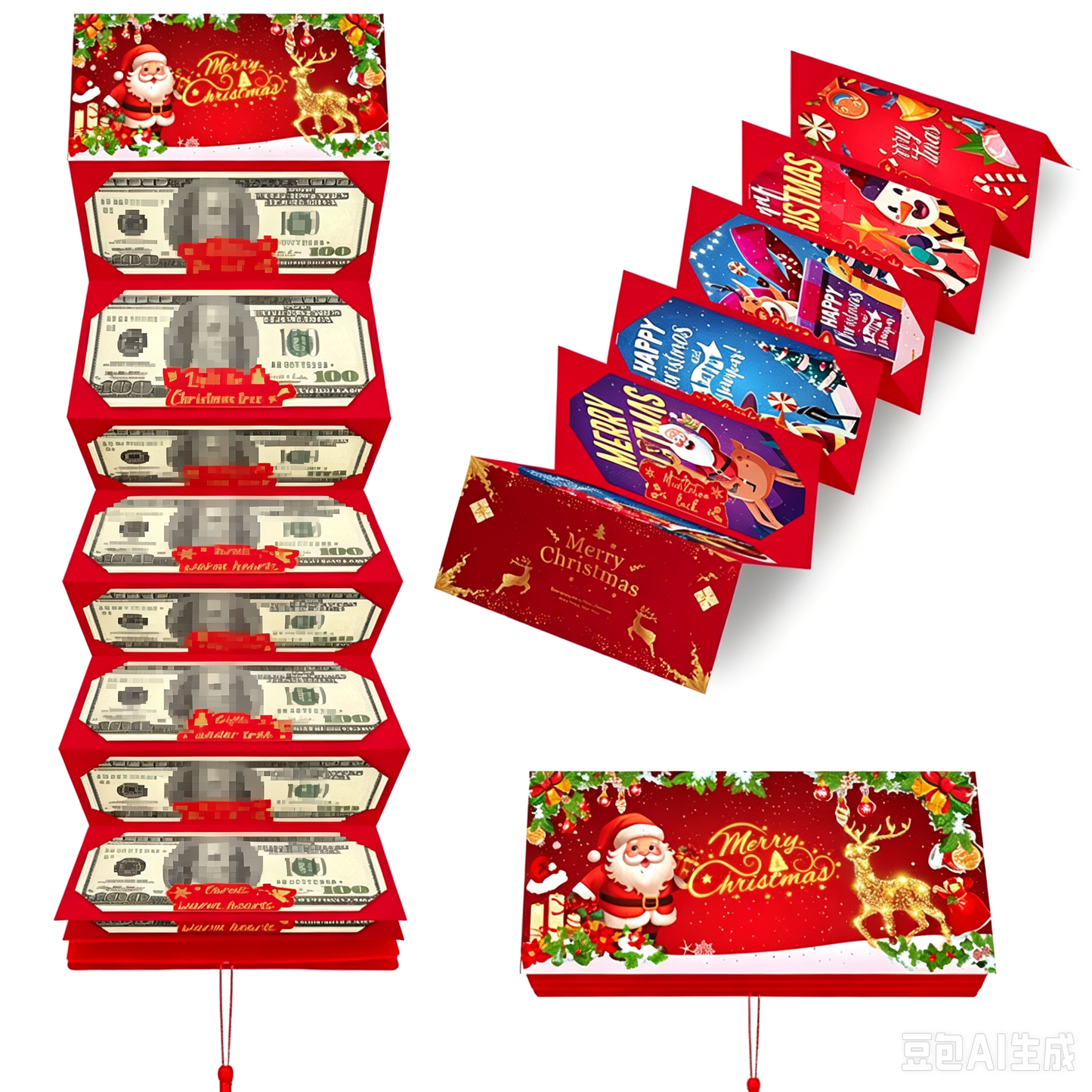 🎁🔥 Früher Weihnachts‑Sale ✉️ Weihnachts‑Geldgeschenk‑Umschläge 3‑er‑Set🎅🎄