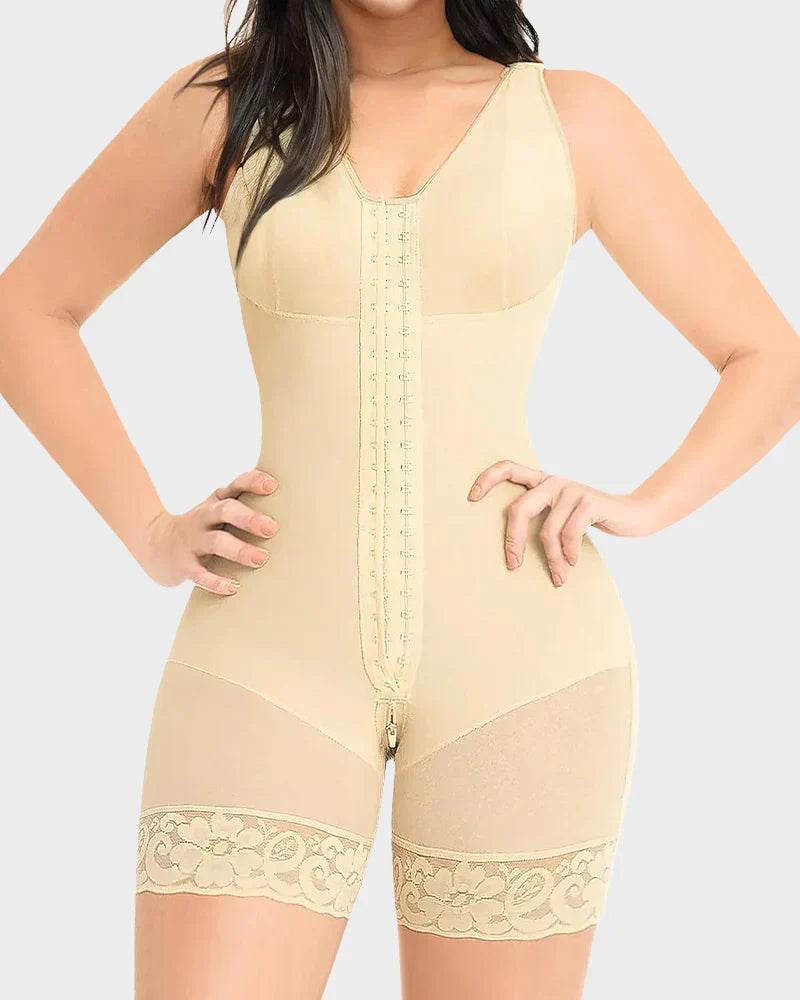 📢📢50 % Rabatt!!🥳 💞 50K+ VERKAUFT! 🌸🕊️Hochelastischer nahtloser Formbody - bauchglättend & po-liftend, figurbetonend👗✨