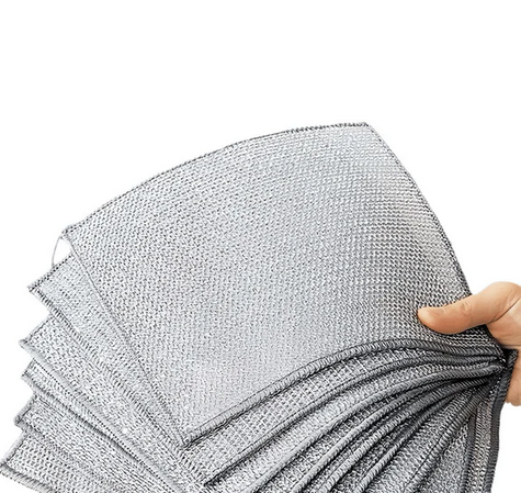 🧽 10 für 6 + 50% Rabatt! ✨ Das kratzfreie Wunder für jede Oberfläche! Multifunktionales Drahtgewebe-Scheuertuch – entfernt selbst hartnäckigsten Schmutz.