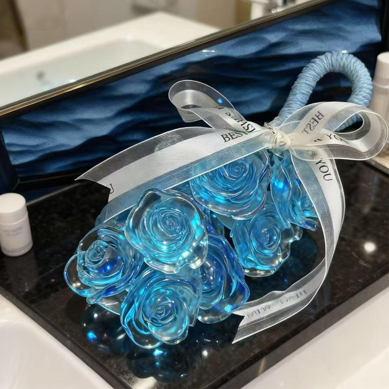 ✨ 50% RABATT | 🌹Verwandeln Sie Ihr Bad in einen duftenden Rosengarten. 💎 Mit dem handgefertigten Kristallrosen-Bouquet – luxuriöse Sinnesfreude, die bleibt.
