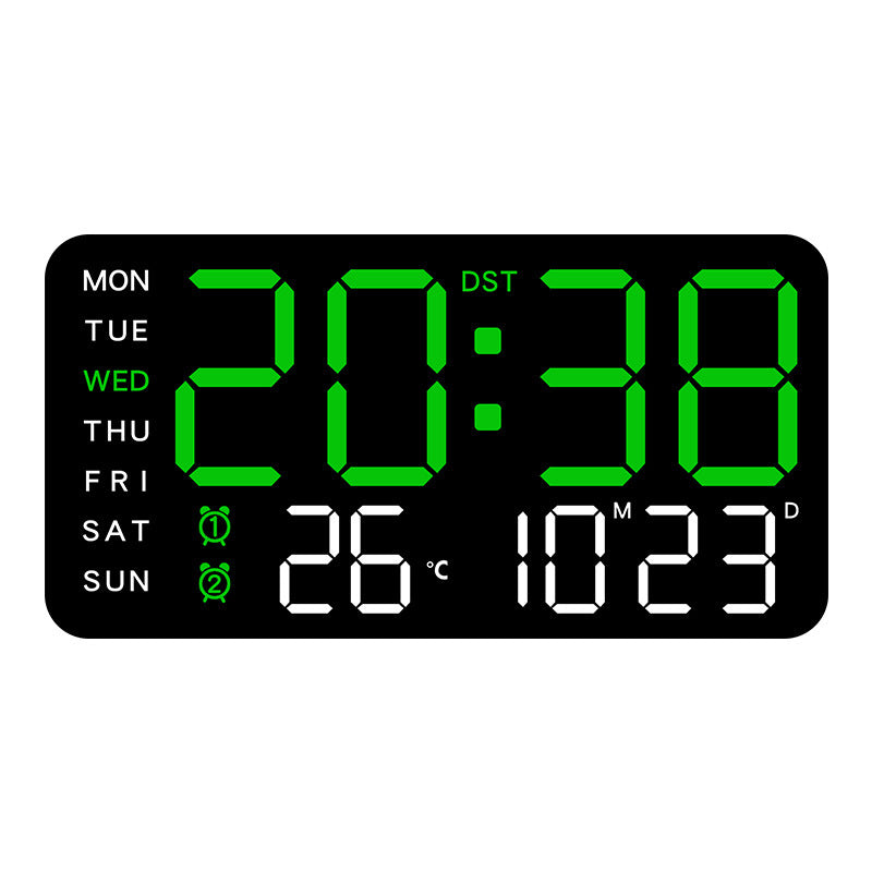 📢📢50 % RABATT !! ⏰Multifunktionale dekorative LED-Digital-Wanduhr,Die grenzenlose Digitaluhr für das moderne norwegische Zuhause | Funktional & dekorativ