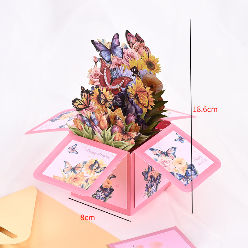 ✨ NEU 2026 – 3D-Schmetterlings-Pop-Up-Karte ✨ perfekt für Geburtstage, Feiertage & Schreibtisch-Deko 🎉