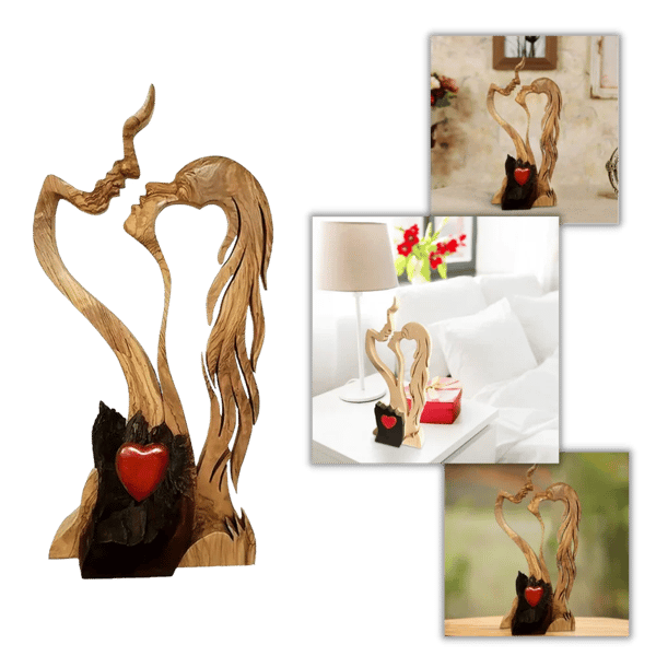 📢📢50 % Rabatt!! ⏰💝 Holzschnitzerei in Herzform Dekoration