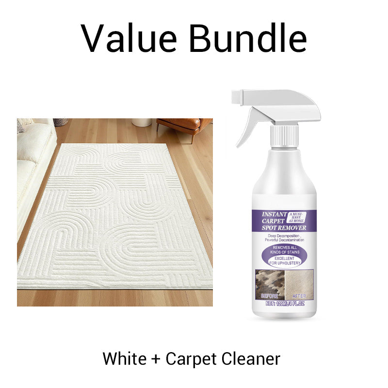 🛋️ HEISSER VERKAUF! ⚡ Weicher Teppich mit Bogenmuster – Ultraweich und flauschig, modernes Bogendesign, rutschfeste Unterseite, waschbar und ideal für Wohn- und Schlafzimmer ✨