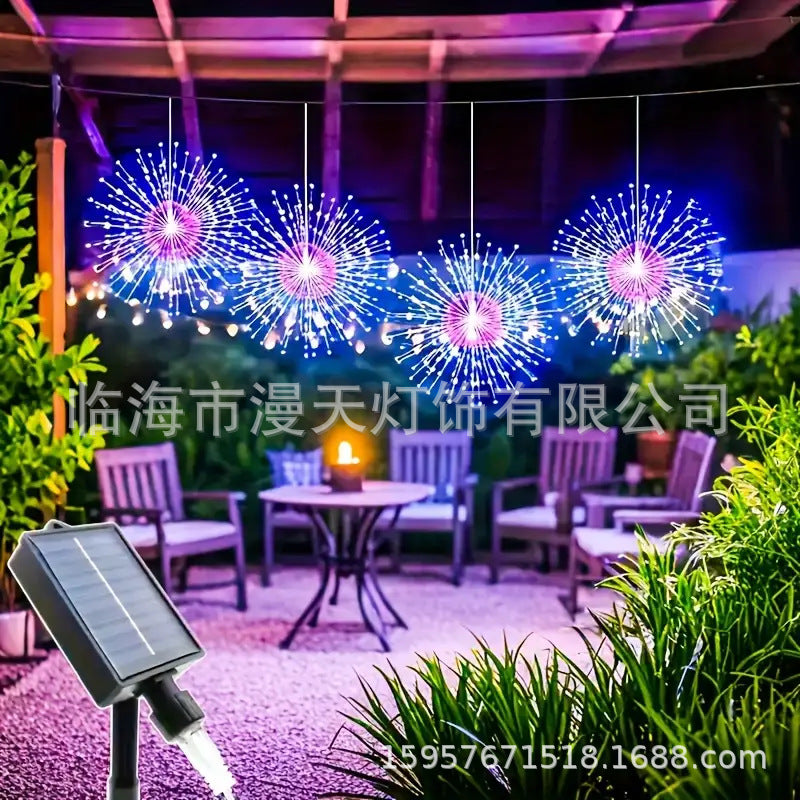 ✨ 50% RABATT! 🎆 Solar-Feuerwerks-Lichterkette für Garten & Partys – 280 LED, 8 Modi & Wasserdicht 🌿