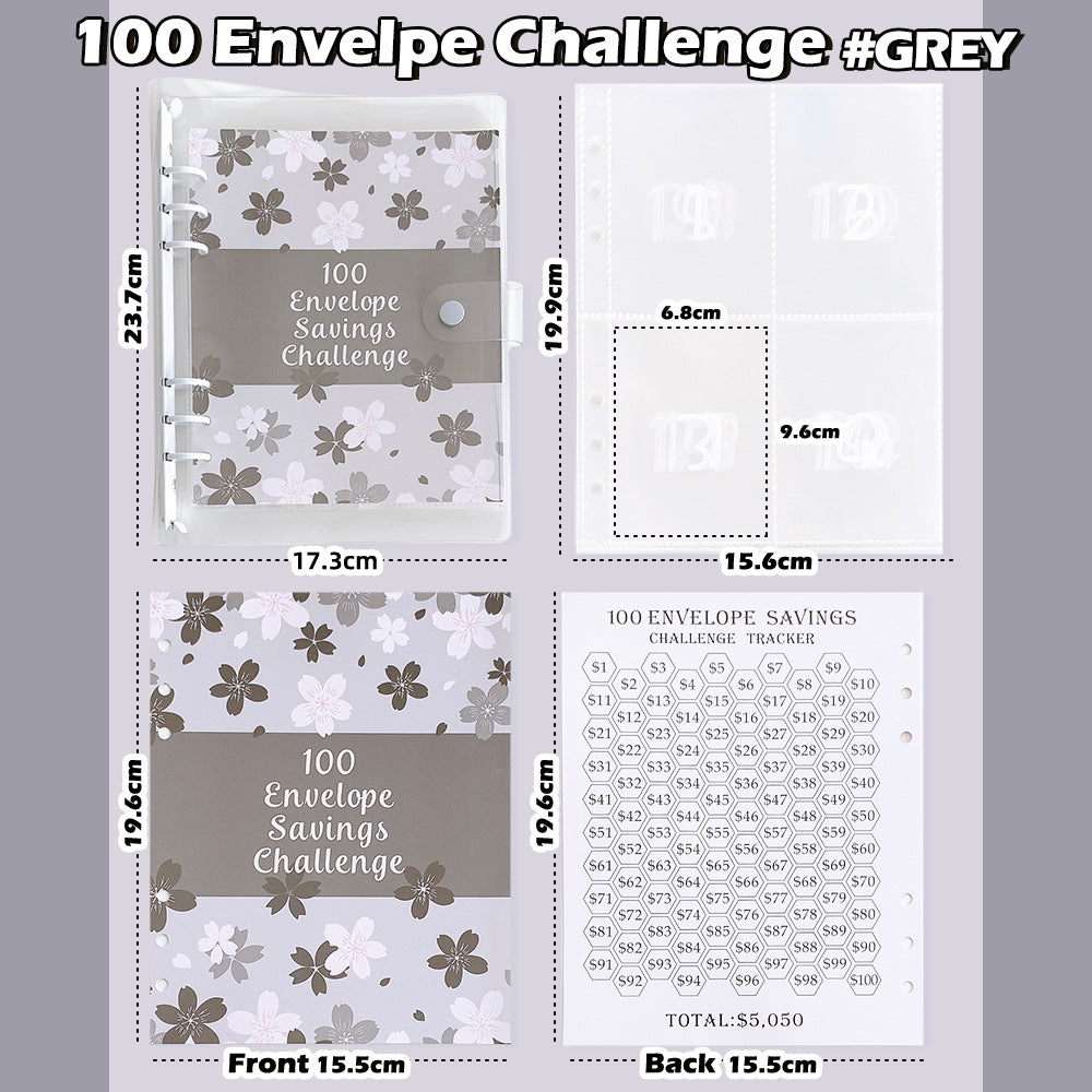 ⏰Letzte 4 Stunden 50 % Rabatt🎁100-Tage-Spar-Challenge mit Umschlägen✉️💸