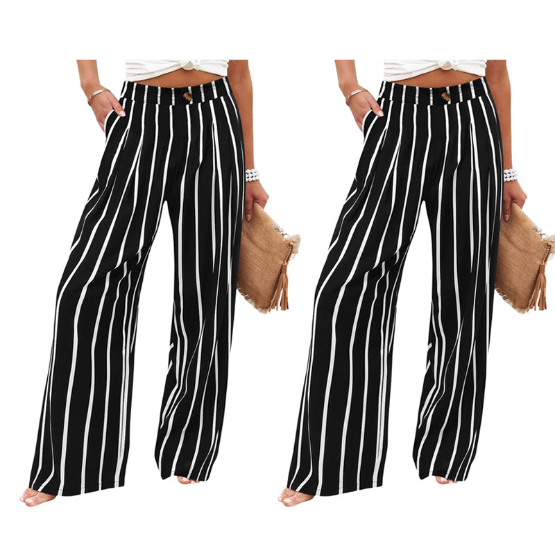 🔥🔥 2026 NEU 🥳🌸 Damen-Freizeithose mit hohem Bund und weitem Bein