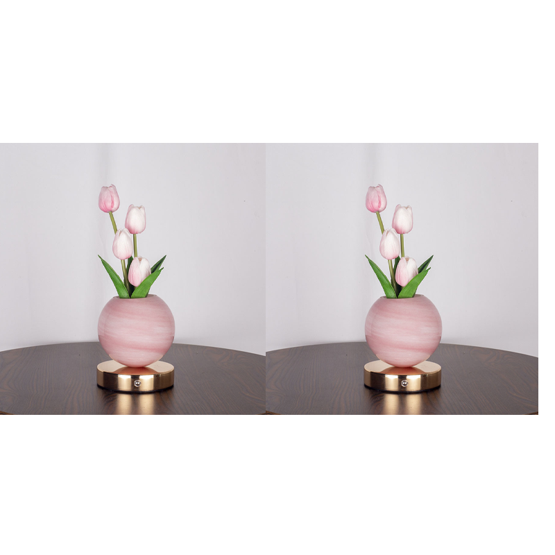 🌷 Elegante Tulpenstrauß-Lampe – Romantisches Nachtlicht für eine warme Wohnatmosphäre