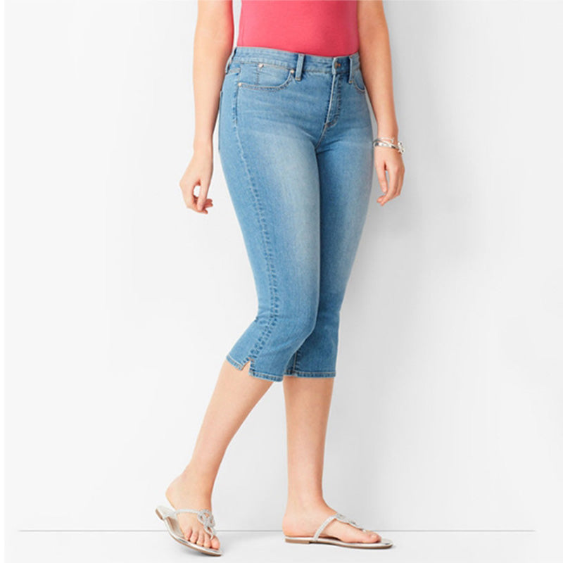 ✨50% RABATT!🌺Capri-Jeans aus Stretch-Denim für Damen