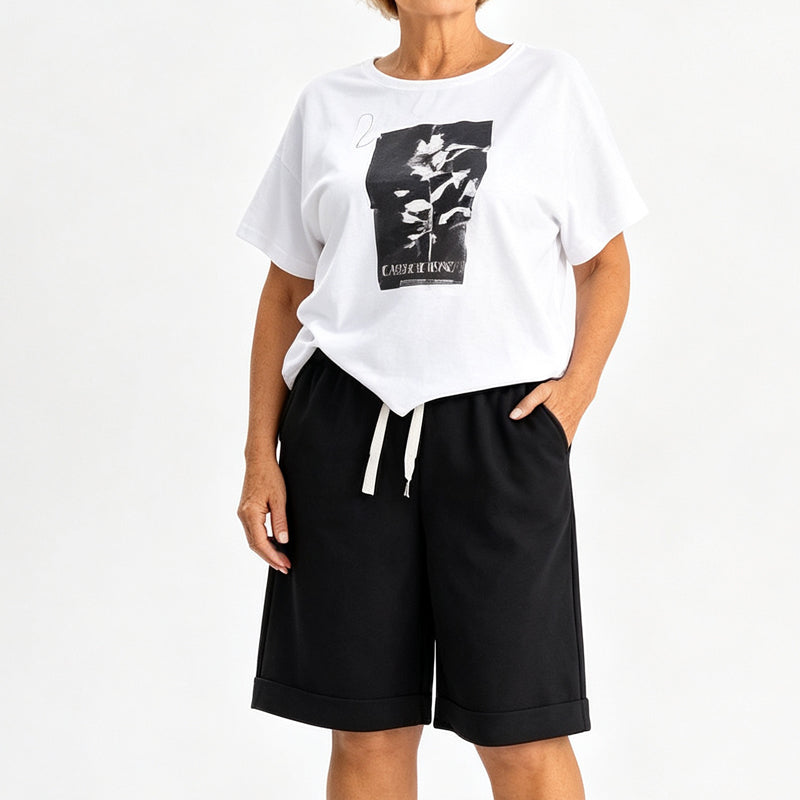 đď¸ Luftiges Sommerset fĂźr Damen â Bequemes Top & Shorts fĂźr jeden Tag âď¸
