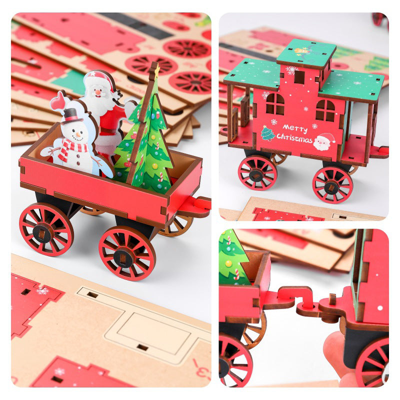 Festive DIY Train Puzzle