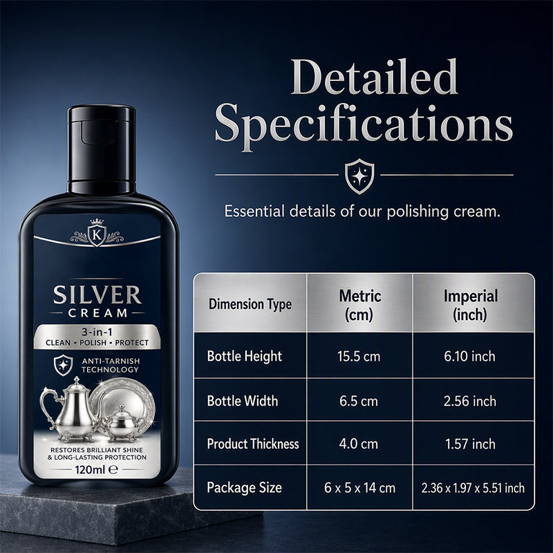 🔥✨2+1 GRATIS!!🔧 Silberpflege – Anlaufschutz, reinigt & poliert – für Schmuck, Besteck & Deko! 🌟