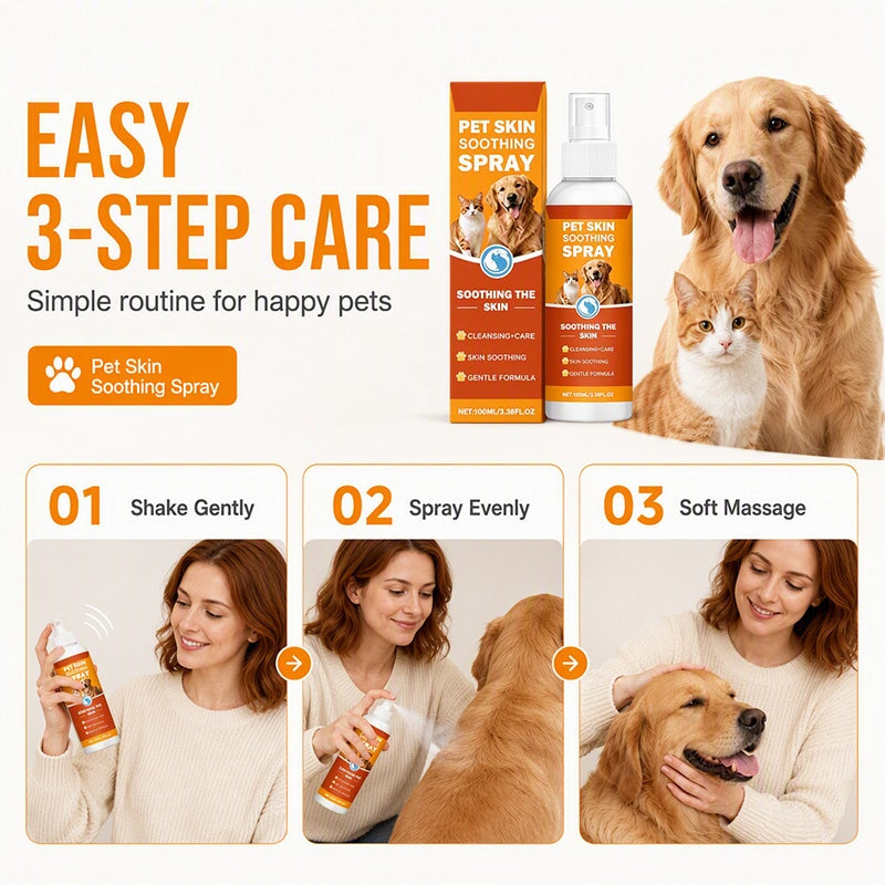 🔥🎁 2+1 GRATIS!!🥳💞 50K+ VERKAUFT! ⚡🏠 Beruhigendes Spray für die Haut von Haustieren