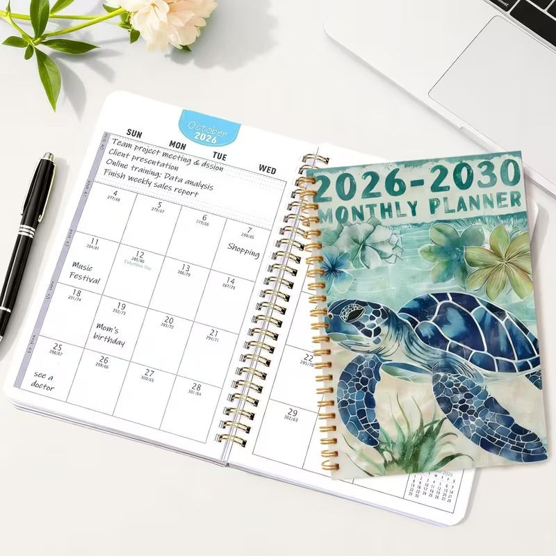 🔥🎁 2+1 GRATIS!!🥳💞 50K+ VERKAUFT! ⚡📒 Spiralgebundener Monatsplaner 2026‑2030