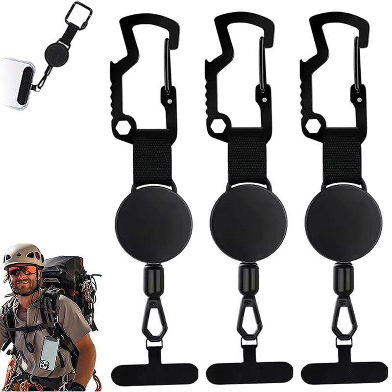 🔥🎁 1+1 GRATIS!! 🔐Hochleistungs-Schlüsselanhänger mit Aufrollmechanismus und Flaschenöffner