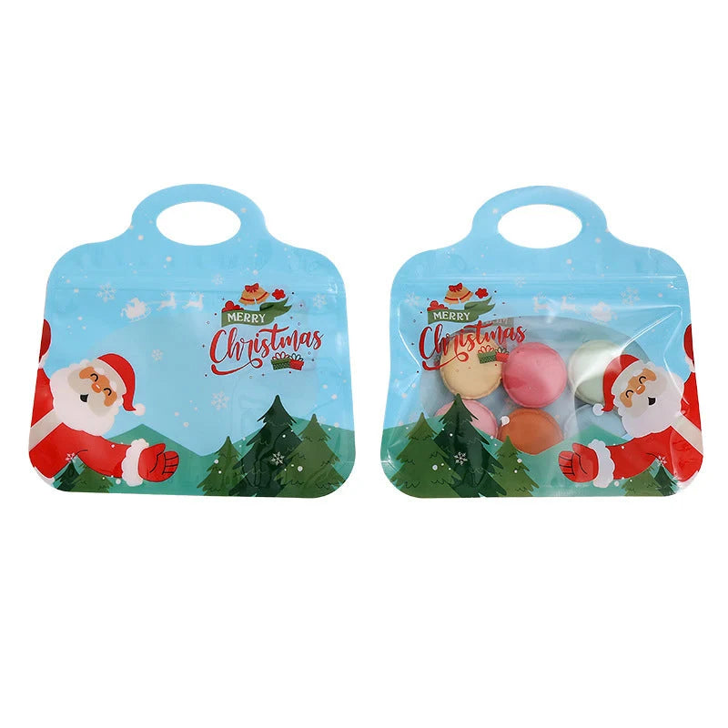 🎅2+1 GRATIS!!🎄Festliche Selbstverschluss-Leckerlibeutel – Einfach befüllen & verschließen, ideal für Kekse, Süßigkeiten & Party-Geschenke✨