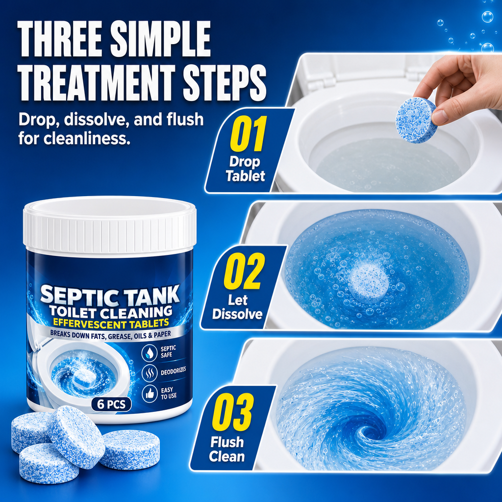 🔥🎁2+1 GRATIS!!🚽🔹 Brausetabletten zur Toilettenreinigung