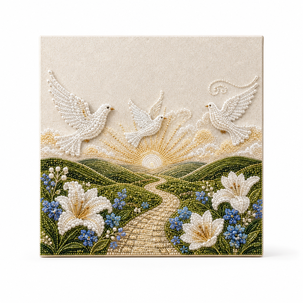🕊️ Himmel & Erinnerung Perlenkunst-Set-Kollektion