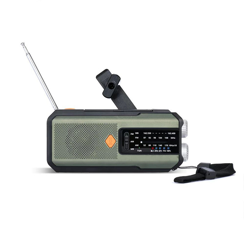 🔥50 % RABATT!📻Solarbetriebenes Kurbelradio für Notfälle mit Wetterwarnung✨