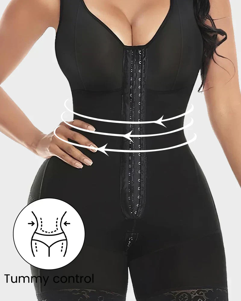 📢📢50 % Rabatt!!🥳 💞 50K+ VERKAUFT! 🌸🕊️Hochelastischer nahtloser Formbody - bauchglättend & po-liftend, figurbetonend👗✨