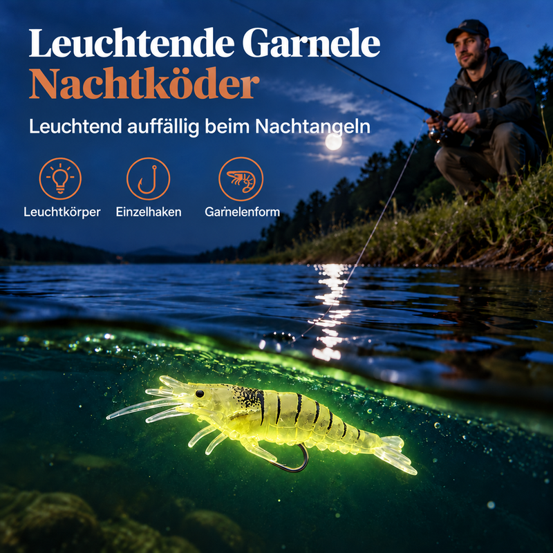 🔥🎁 2+1 GRATIS!!🎣 Leuchtender Minnow-Hartköder – Nachtangelköder 🌙✨