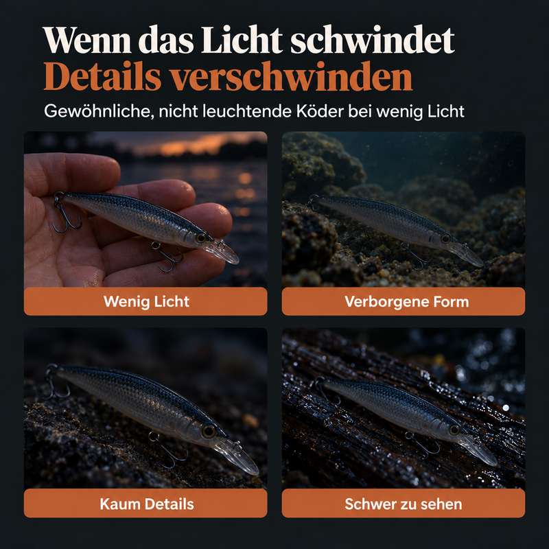 🔥🎁 2+1 GRATIS!!🎣 Leuchtender Minnow-Hartköder – Nachtangelköder 🌙✨