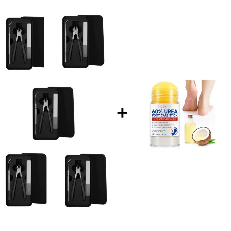 🔥50% RABATT NUR ZEITLIMITIERT🎁 Spritzschutz-Nagelknipser-Set mit 25°-Schrägklinge, 3-teilig | Keine Spritzer mehr!