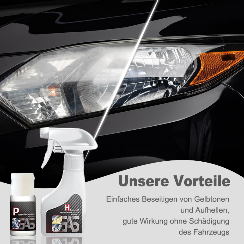 ⏳Begrenzte Zeit 50% Rabatt💥Scheinwerferaufbereitungs- und Kristallisationsbeschichtungsset für Kraftfahrzeuge