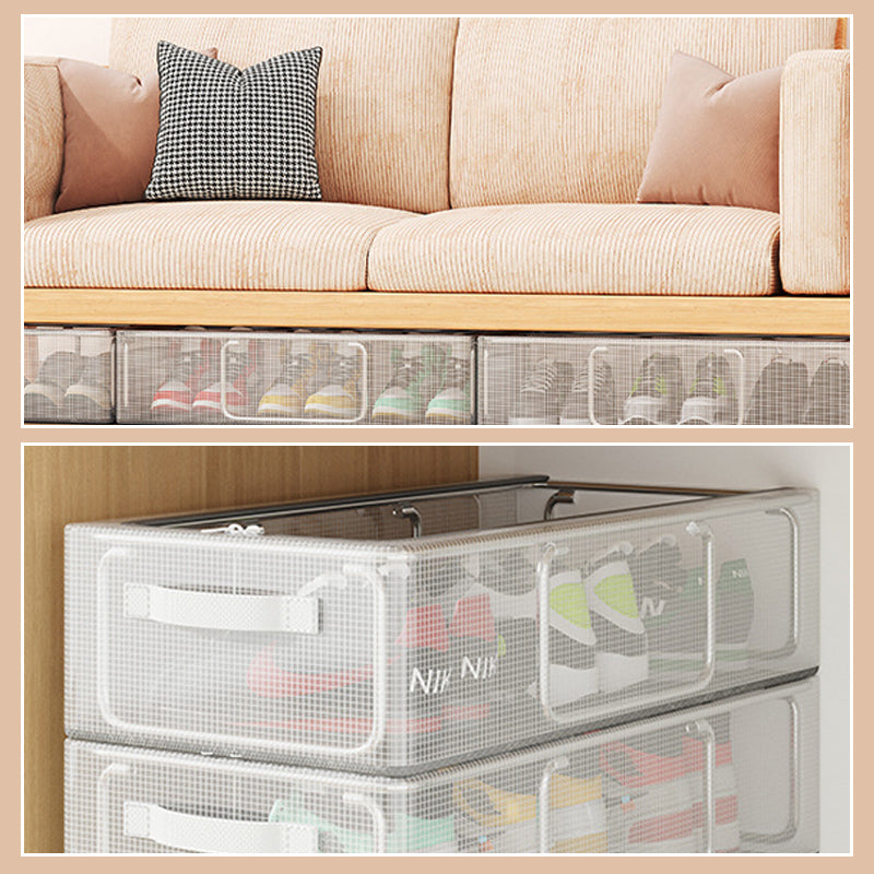 📦✨PVC‑Schuhaufbewahrungsbox, wasserdicht & faltbar‑platzsparender Organizer für Schränke