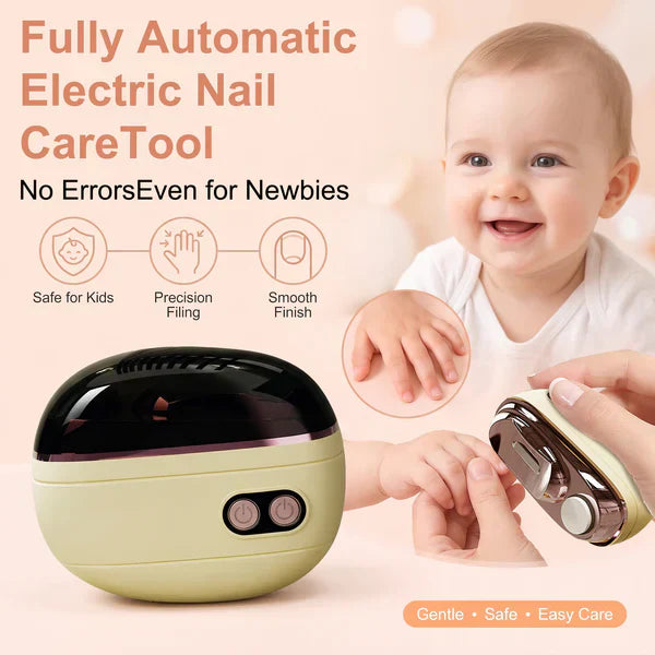 🔥🌟 2-in-1 Smart Electric Nail Clipper & Polisher ✂️ & Polisher for All Ages 👨‍👩‍👧‍👦 💅