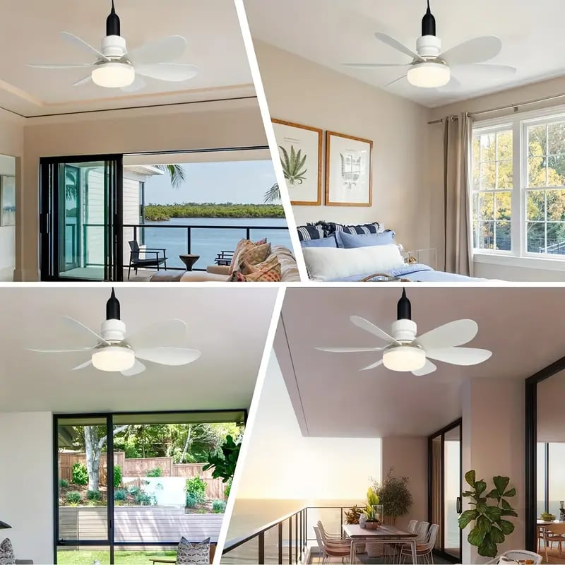 ✨Nur solange der Vorrat reicht: 50 % Rabatt!🍃 Intelligenter Deckenventilator mit Licht, RGB-Beleuchtung und Bluetooth-Lautsprecher