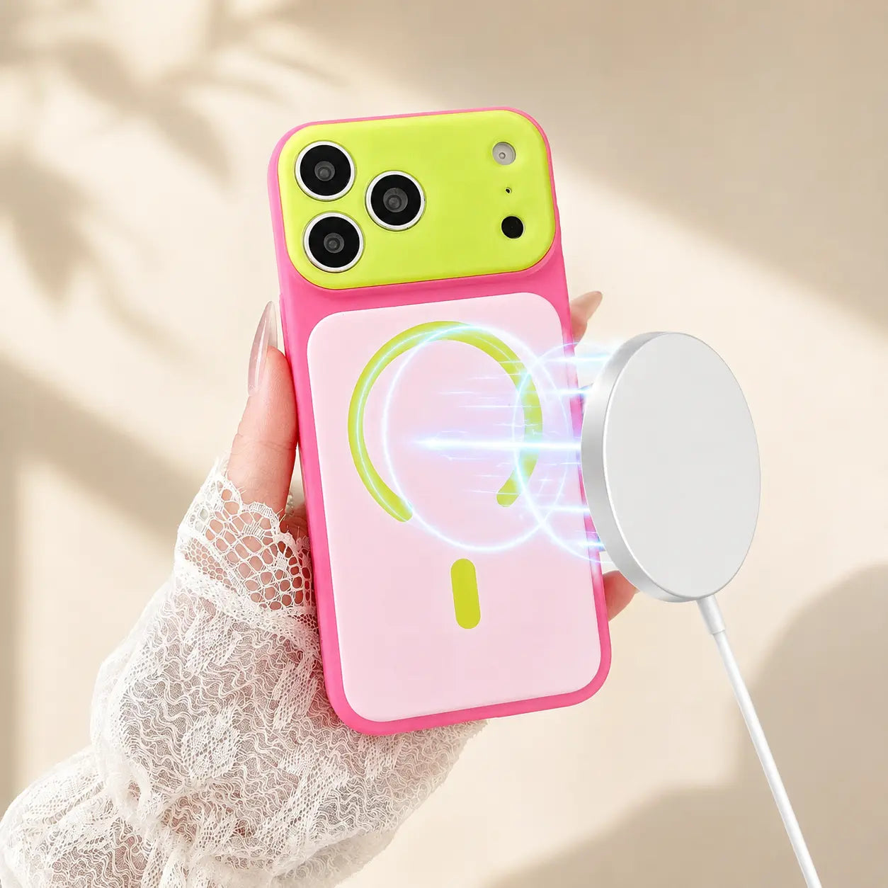 ☀️ Sommer-Sonderangebot – 50 % Rabatt!! 🚀 Über 50.000 verkauft!🎨 Dopamin-Farbblock MagSafe Handyhülle – ultradünne matte Hartschale aus PC für iPhone 17 Pro Max