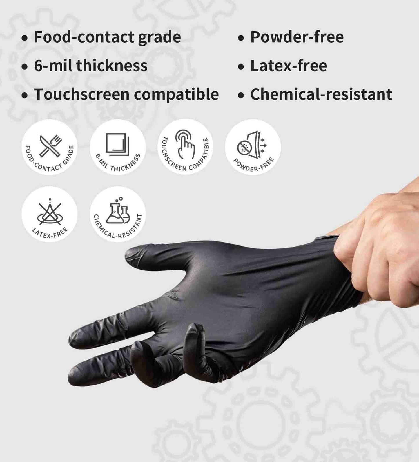 🔥🧤 Einweghandschuhe aus PVC – Touchscreen-fähig, wasser- und fettabweisend! Kanten gegen Aufrollen, hohe Stichfestigkeit, hohe Dehnbarkeit 🛡️✨