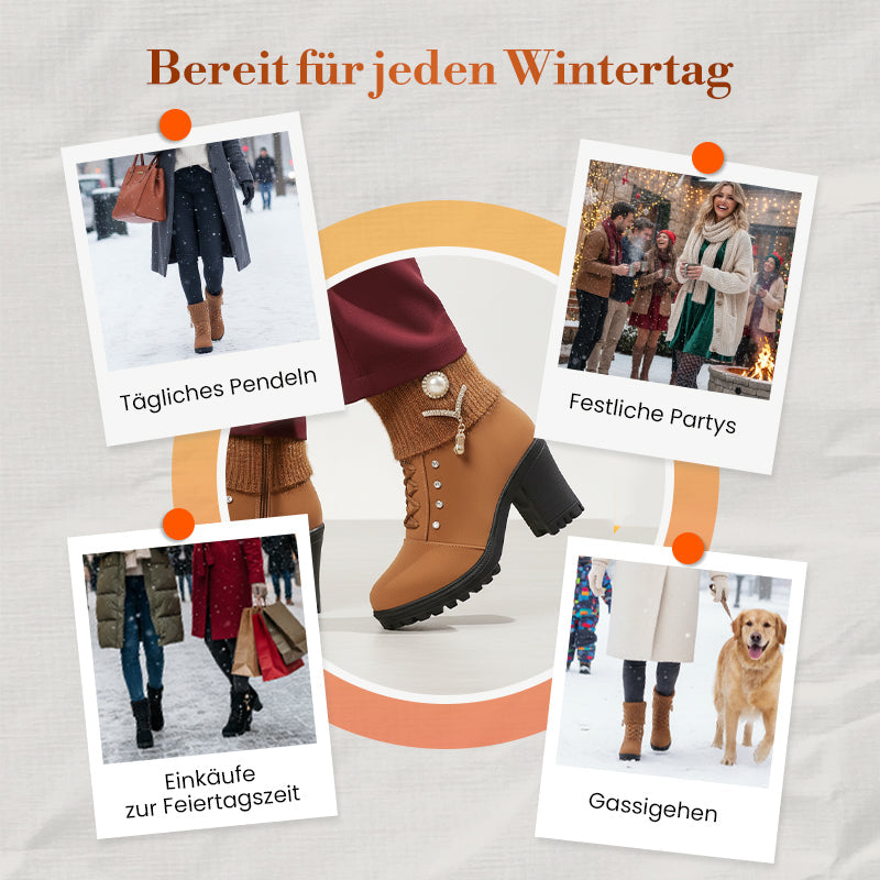 ❄️ ZUM HALBEN PREIS durch den Winter! 👢 Die warm gefütterte Allround-Stiefelette mit robustem Blockabsatz. Stylisch, vielseitig & immer warm – zu Jeans, Kleid oder Rock.