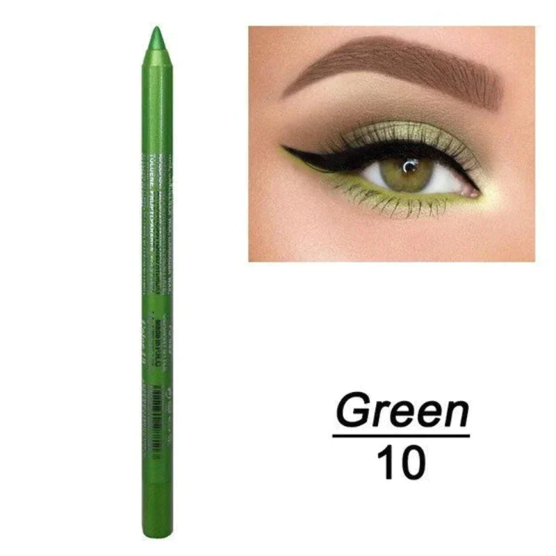 📢📢50 % RABATT!! ⏰ 24 Stunden lang anhaltender, wasserfester Farb-Eyeliner – 13 Farben, Perlmutt- und Matt-Finish, einfach anzuwenden 🎨