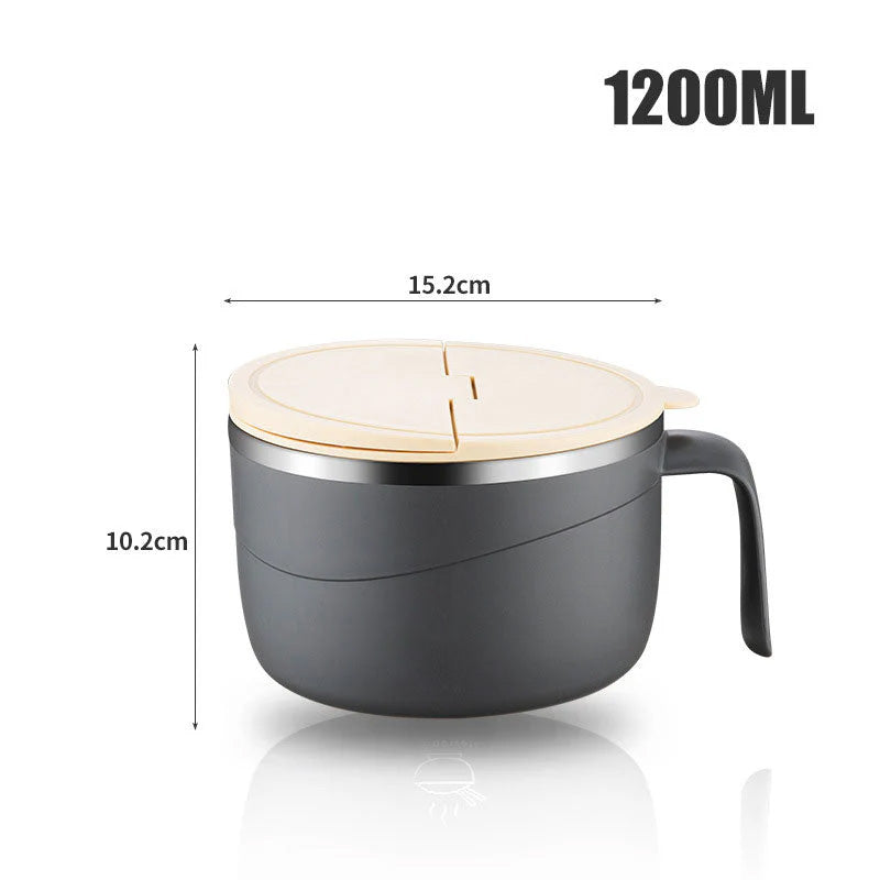 🔥Letzte 4 Stunden Angebot: 50 % sparen⏰🍜304 Edelstahl isolierte Ramen-Schüssel