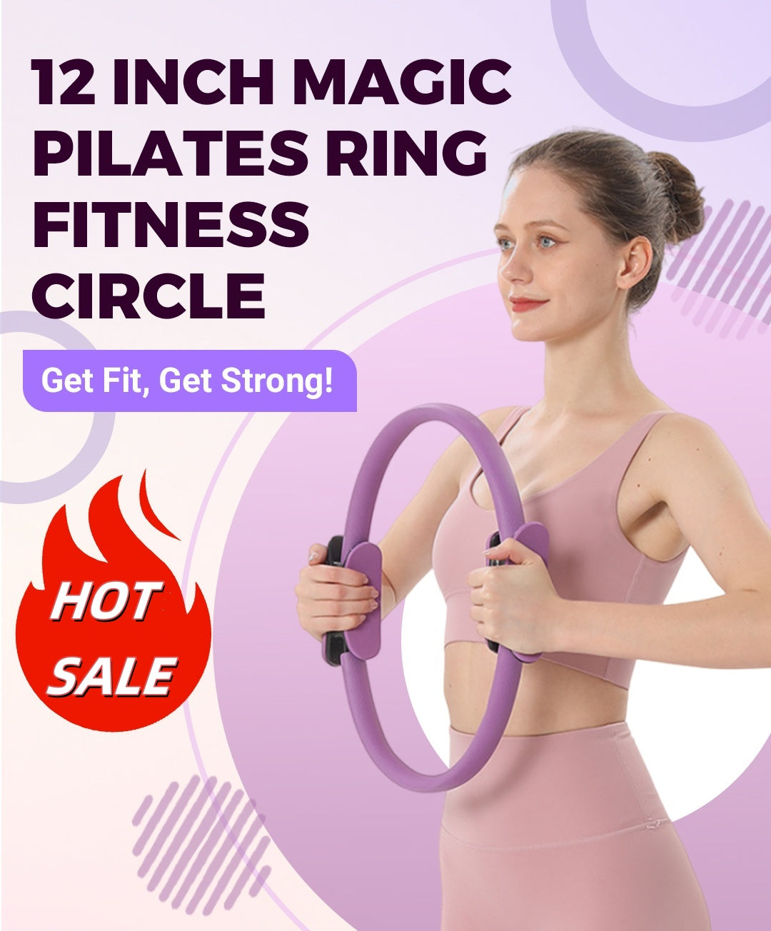🏃‍♀️ Jetzt 50 % Rabatt! 🌀 Pilates-Ring – Stärkt die Rumpfmuskulatur, leicht und ideal für Zuhause/Reisen 💪