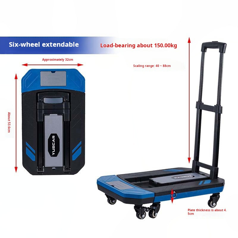 ⏳🔥 NUR KURZE ZEIT 50% RABATT! 📦 Faltbarer leiser Handwagen
