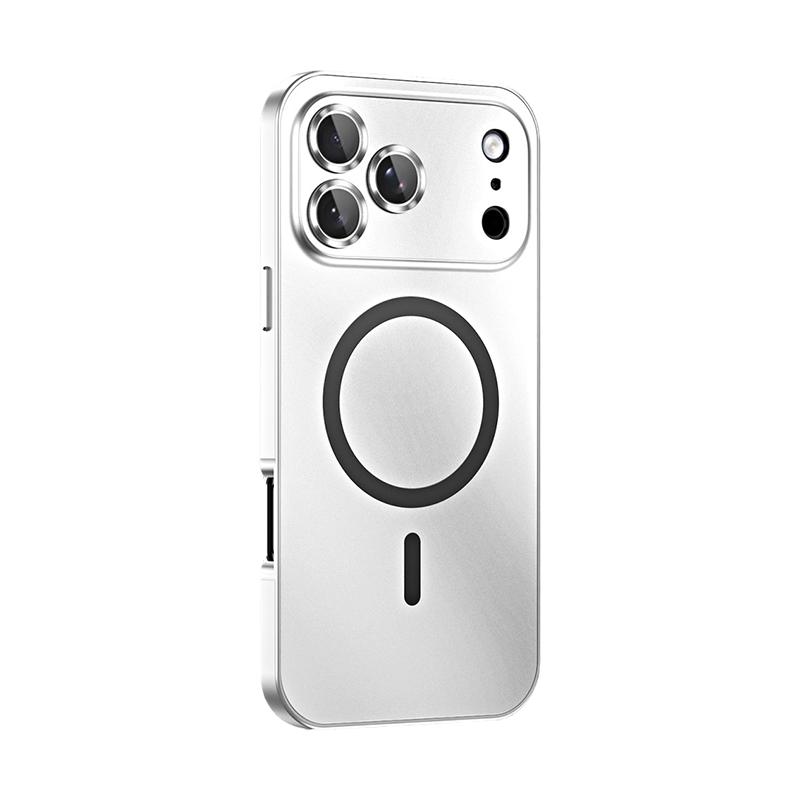 Magnetische Aufladung Aluminium Metall Bumper Matte Case Cover für iPhone