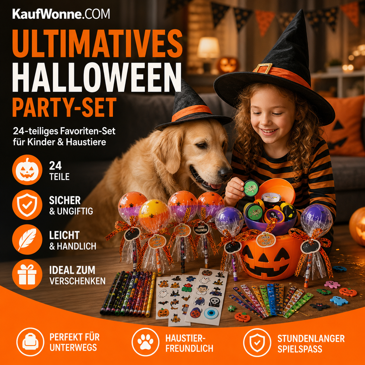 🎃 Halloween-Party-Spielzeug- und Schreibwaren-Sortiment