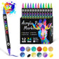 🎨50 % Rabatt!! 🔥 Acryl-Farbmarker mit zwei Spitzen – 24/48/72 Farben