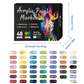 🎨50 % Rabatt!! 🔥 Acryl-Farbmarker mit zwei Spitzen – 24/48/72 Farben